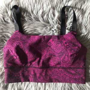 Lululemon Fushia Adjustable Strap Sports Bra
